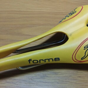 美品 セラ SELLE SMP forma サドル イエロー inox tubeレールの画像1