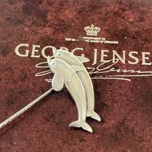 ジョージジェンセン GEORG JENSEN レディース ピンブローチ SV925 129 イルカ_画像7