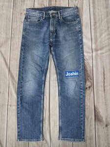 1．リーバイス ストレッチ素材 LEVI`S デカロゴ 505 デニム パンツ ジーンズ アメカジ ワーク メンズW30L32 インディゴy209