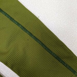 10．マムート ロゴ ハーフジップ 長袖 シャツ ロングスリーブ プルオーバー アウトドア MAMMUT メンズM 黄緑系x409の画像7