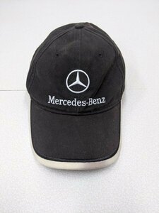 20．メルセデスベンツ ロゴ MercedesBenz レーシング キャップ 帽子 Y2K 約60㎝ 黒白408