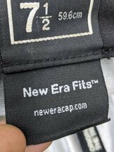20．NITRAID NEWERA ANTI BABYLON EQUIPMENT ロゴ 帽子 キャップ ナイトレイド ニューエラ59.6㎝ 7 1/2 黒グレー白x407_画像4