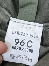 11．フランス軍 90s ヴィンテージ CSV CERIZAY ミリタリー フィールド パーカー ジャケット 軍物 メンズ96C カーキy407_画像2