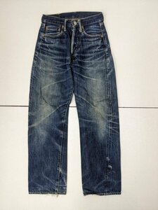 3．XXモデル 鬼ヒゲ ハチノス UES CLOTHING B401 隠しリベット Vステッチ 赤耳 セルビッチ デニムパンツ ジーンズ グランジ メンズW27406