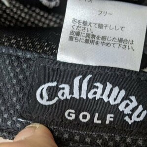 18．状態良好 キャロウェイ Callaway デカロゴ TOUR メッシュ キャップ 帽子 ゴルフウェア 最大約61.5㎝ 黒白赤x210の画像7