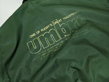 12．UMBRO 90s ヴィンテージ デカロゴ オールド アンブロ ナイロン ジャケット ブルゾン ジャンパー メンズL 緑y407_画像6