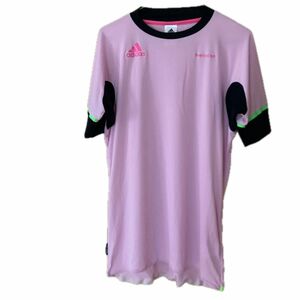 【美品】アディダス プラクティスシャツ Lサイズ トレーニングウェア 半袖Tシャツ スポーツウェア freefootball