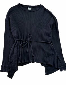 Baserange SHAW LONG SLEEVE トップス スウェット サイズXS 黒 ブラック ベースレンジ ☆ちょこオク☆服80