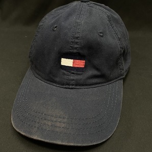 TOMMY HILFIGER ネイビー ゴルフキャップ トミーヒルフィガー ☆ちょこオク☆ 佐川80サイズの画像1