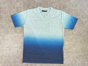  click post possible HAMNETT gradation T-shirt Katharine Hamnett cut and sewn *... ok *