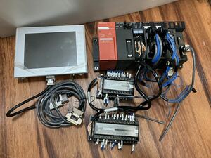 MITSUBISHI PLC MELSEC A1S61PN A2USCPU A1SH42 A1SD75P2-S3×2 A1SD51S A1SJ71UC24-R2 富士電機 MONITOUCH V9080iCD セット 中古 三菱電機