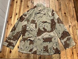  chocolate chip the US armed forces the truth thing USA import S-R 100 jpy start selling out military shirt jacket camouflage old clothes ARMY the US armed forces discharge goods 90 year made 