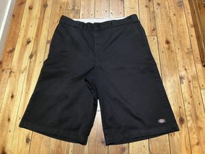 Dickies USA import w38 black shorts 100 jpy start selling out short pants work pants wide old clothes Loose