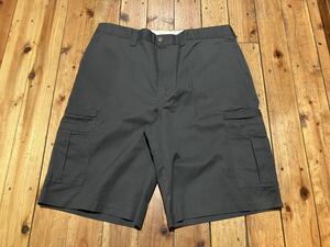 Dickies USA輸入　w36 カーゴパンツ　チャコールグレー　100円スタート　売り切り　ハーフパンツ　ショートパンツ　ワークパンツ　古着