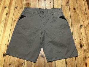 Dickies USA輸入　w34 チャコールグレー　100円スタート　売り切り　ハーフパンツ　ショートパンツ ワークパンツ　古着　ディッキーズ