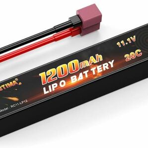  電動ガン バッテリー 11.1V 1200mAh リポバッテリー エアソフトガンバッテリー 20C 50C LiPoバッテリー 