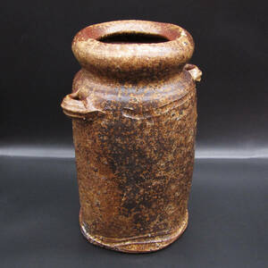 * Bizen ./ flower go in / flower vase / vase / flower raw ./ Bizen / ceramics / ceramics and porcelain / ceramic art / handicraft / author thing / Zaimei / author un- details / also box 