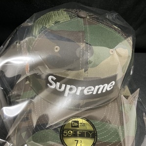 24SS Supreme Box Logo Mesh Back New Era Woodland Camo 7 3/8 迷彩の画像2