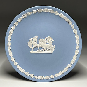 【瑞】ウェッジウッドWEDGWOOD ジャスパー 飾り皿 の画像1