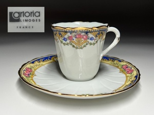 【瑞】リモージュLimoges　artoria デミタスカップ＆ソーサー