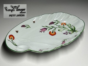 【瑞】Royal Limoges　ロイヤルリモージュ　花蝶文　皿