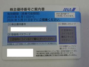 ANA　株主優待券【送料無料】 ６枚セット売り　2024年5月31日まで　全日空/アナ
