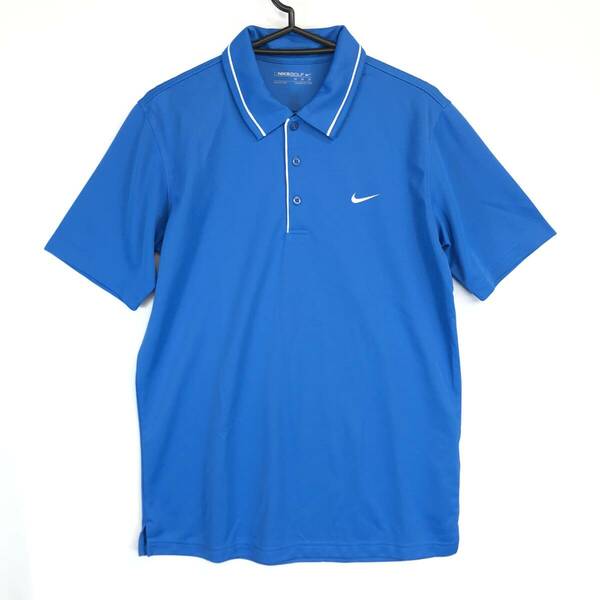 ナイキゴルフ NIKE GOLF 半袖速乾 ゴルフポロシャツ ブルー系 Mサイズ 364349