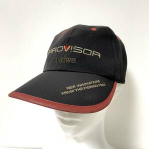 90s 日本製 DAIWA ダイワ プロバイザー PROVISOR フィッシングキャップ ブラック フリーサイズ