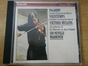 CDk-7549＜3800円盤＞ACADEMY OF ST MARTIN IN THE FIELDS MARRINER / PAGANINI VIEUXTEMPS VIOLIN CONCERTOS MULLOVA