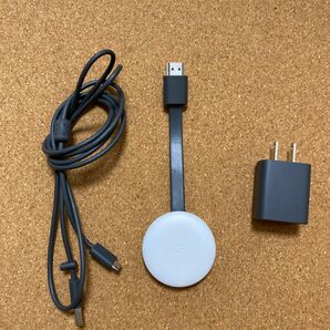 【純正正規品】★★Google Chromecast 第3世代クロームキャスト★★ ホワイト チョーク 白色