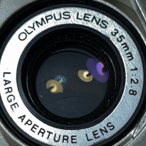 ※5968 動作確認済 OLYMPUS μ［mju:］-Ⅱ35mm 1:2.8 コンパクトフィルムカメラの画像4