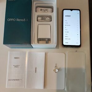 【かなり綺麗です】OPPO Reno 3 A ホワイト white 6/128 UQ