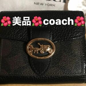 正規品 COACH 二つ折り財布／美品/目玉品