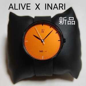 定価27,500円 展示品 ALIVE X THIS by INARI コラボ 腕時計 稼動品 あらいぶ イナリ メンズ レディース デカフェイス