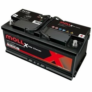 MOLL モル 84100 X-TRA Charge X-TRA Charge 欧州車用 自動車用バッテリー 電解液注入済