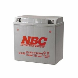 NBC GEL 16CL-B シールド型 バイク用バッテリー GELタイプ 液入充電済