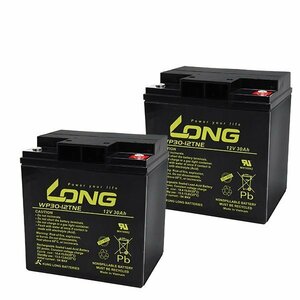 LONG BATTERY ロングWP30-12TNE-2制御弁式鉛蓄電池　電動車・セニアカー用　/2個セット