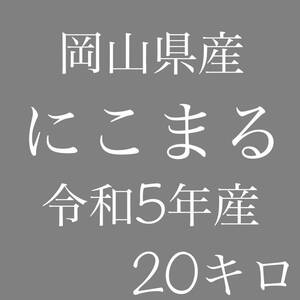 岡山県産　にこまる　令和5年産　5キロ×4（20キロ）