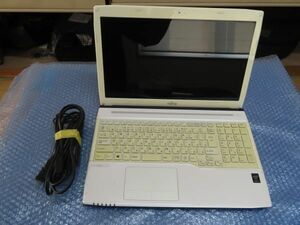 【起動確認】ACアダプタ付　15.6インチ　富士通　ノートPC　WA1/S　FMVWSA1W　Core i3　LIFEBOOK AHシリーズ　部品取