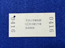 （上信電鉄・国鉄連絡） 【南蛇井から高崎・上尾経由 東京山手線内ゆき A型】 廃札_画像2