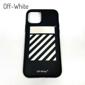 Off-White オフホワイト iPhoneカバー スマホケース iPhone 11 Pro アイフォンカバー 黒 ブラック系 極美品