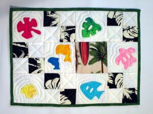 Art hand Auction ☆HM170 Tapiz de edredón hawaiano hecho a mano ☆, de coser, bordado, Producto terminado, otros