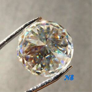 モアサナイト ルース 裸石 15ct 16mm 宝石 ダイヤモンド 大粒 １５カラット リングやネックレスにの画像4