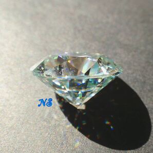 モアサナイト ルース 裸石 20ct 18mm ライトブルー ペールブルー 淡青 ダイヤモンド 大粒 ２０カラット リングやネックレスにの画像6