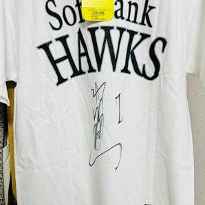 SoftBankHAWKS 内川聖一直筆サイン入りTシャツ Lサイズ　未使用 半袖