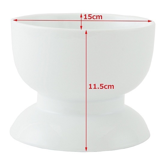 CoCoBowl ココボウル 高さと角度がある陶器の食器 (ウォーターボウル M) ワンちゃん、ネコちゃんの為の安全食器