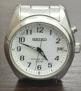 #2047 【中古品】【SEIKO】電波腕時計 RADIO WAVE CONTROL 7B24-0AN0 【現状可動品】追加バンドコマ有り