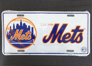 ★ ニューヨーク メッツ　ナンバープレート New York Mets アメリカ メジャーリーグ 大リーグ 野球 MLB America Major League Baseball USA