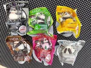 ■完全未開封 全6種 7個セット！ サントリー 烏龍茶 パンダ スタンプ　SUNTORY Oolong Tea Panda Stamp タンタン シャンシャン ゆいひん 印