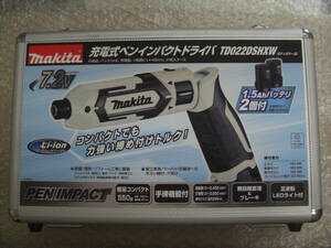 makita * rechargeable pen impact driver case * with charger ( unused goods )LI-ion 7.2V for DC07SB *